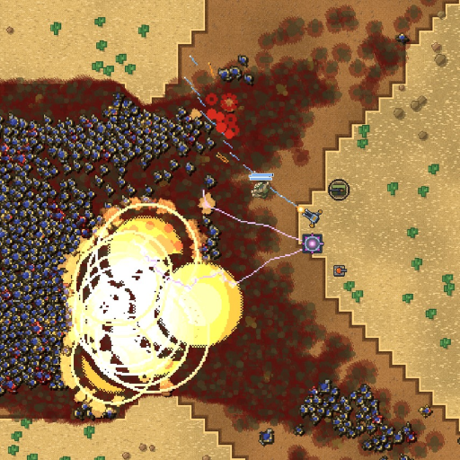 Official Horde Defenders game icon showing towers firing into enemy waves on desert terrain